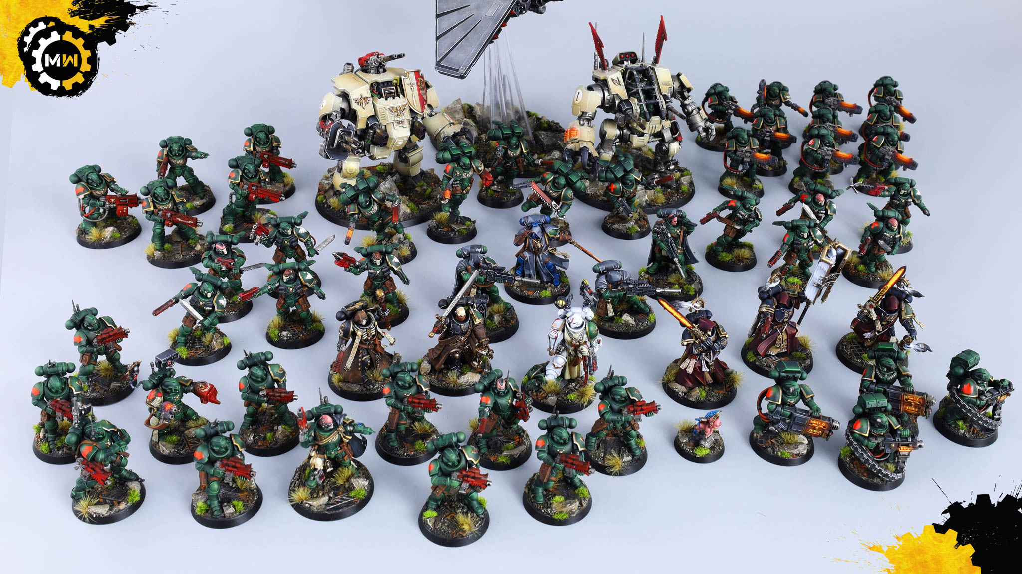 Warhammer 40k Dark Angels Army - Showcase of Painted Army