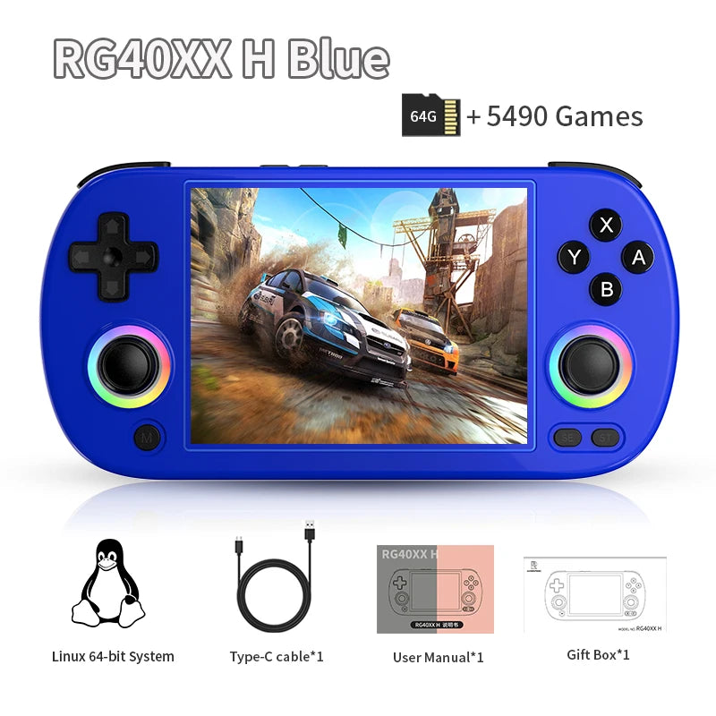 ANBERNIC RG40XX H Handheld Game Console Linux 64-bit System 4.0