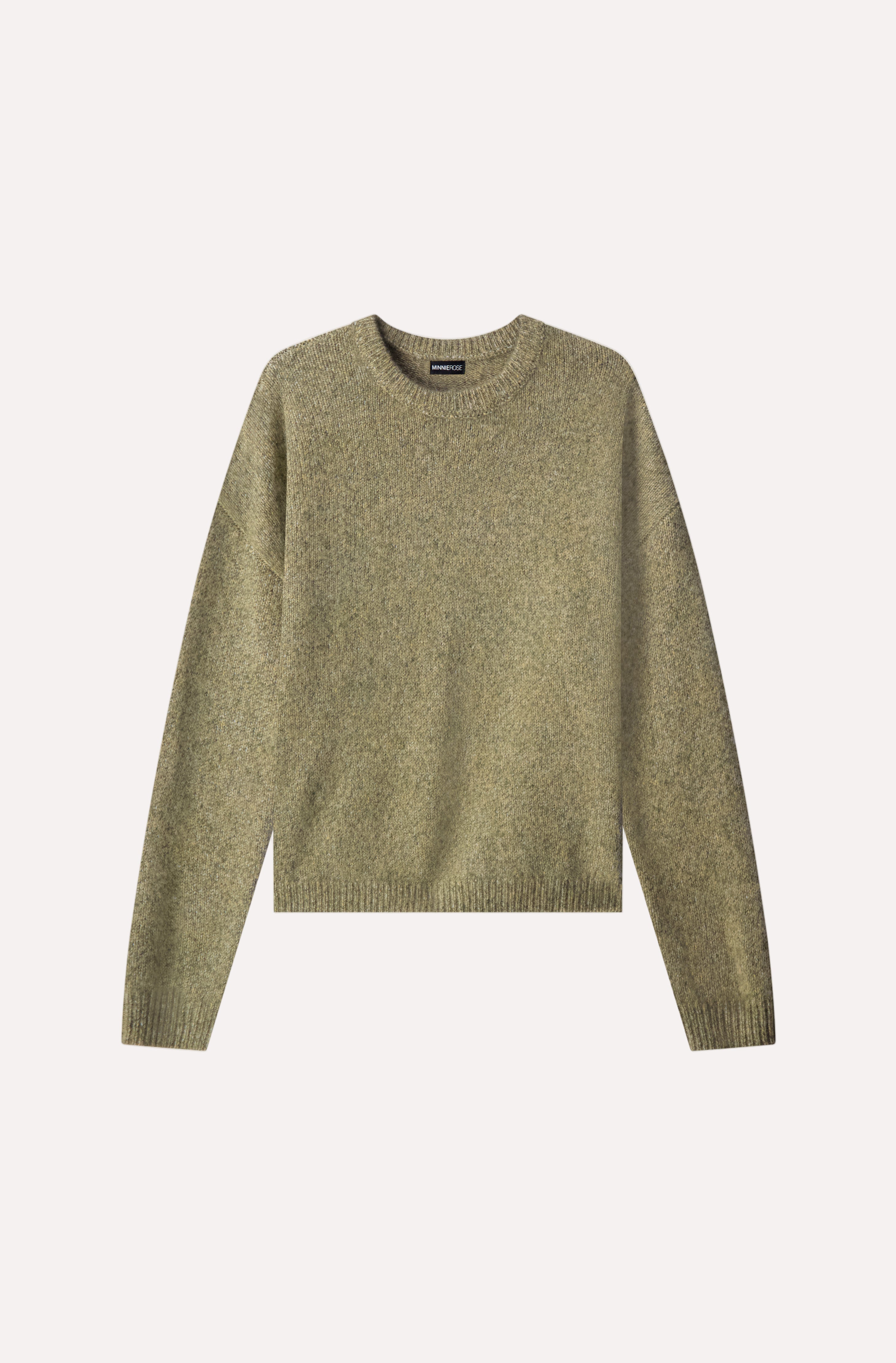 Cashmere Silk Marled Boxy Crew Neck – Minnie Rose
