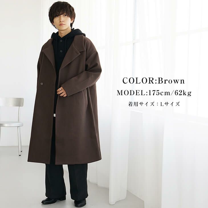 フェイクメルトン3WAYビッグコート ssj6443f