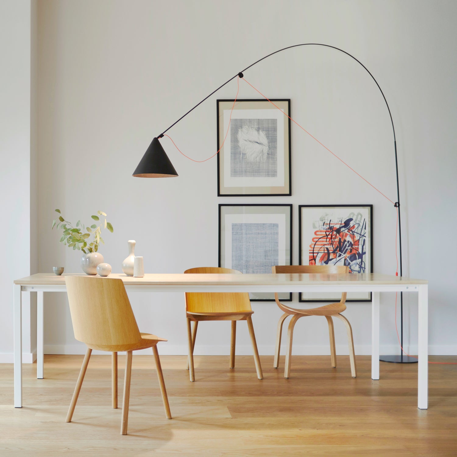 AYNO XL Floor Lamp, black – Stefan Diez | Midgard Licht