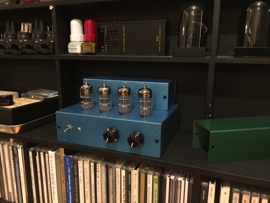 6N3プッシュプルミニ真空管アンプ青弍号機組み上がり | オーディオみじんこ