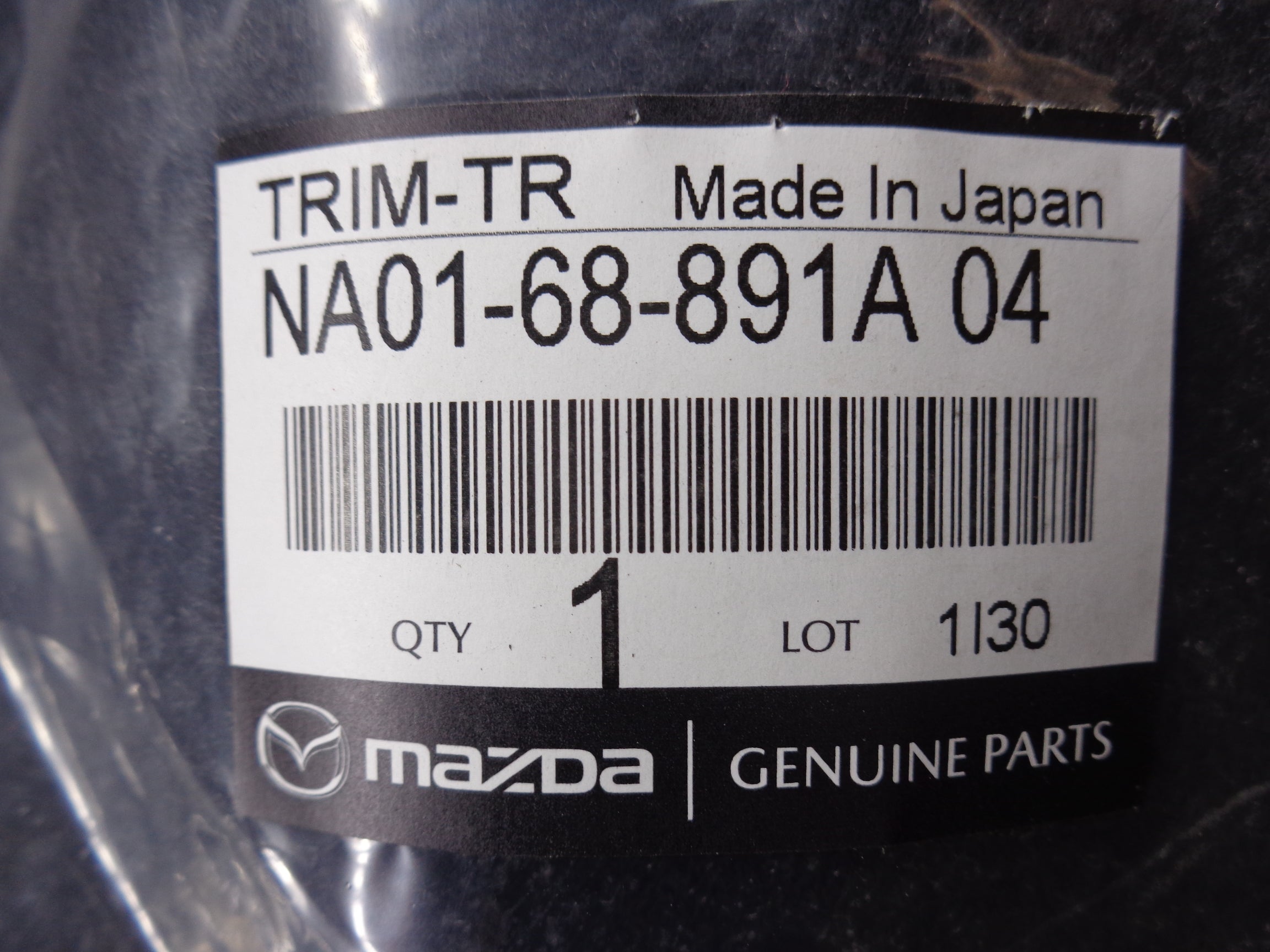 Trunk Liner Carpet Panel for Trunk Latch Area Factory New 1990