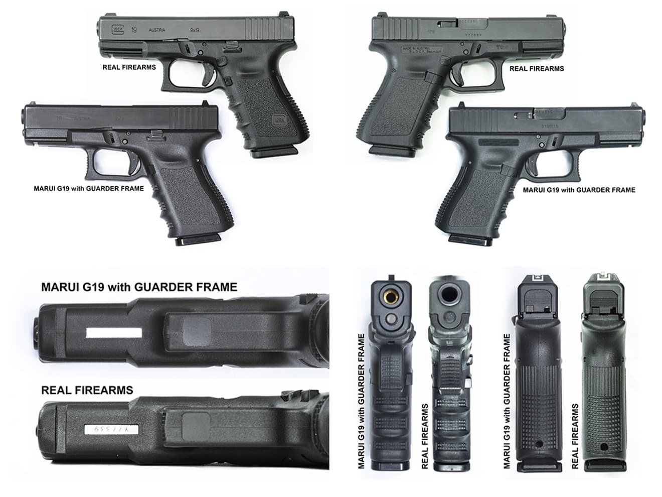 GUARDER GLOCK Gen.3 オリジナルフレーム EURO Ver for マルイ G19