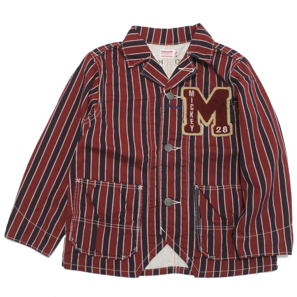 デニムダンガリー×ミッキー] ロンスト MICKEY リメイク シャツ 4NV紺