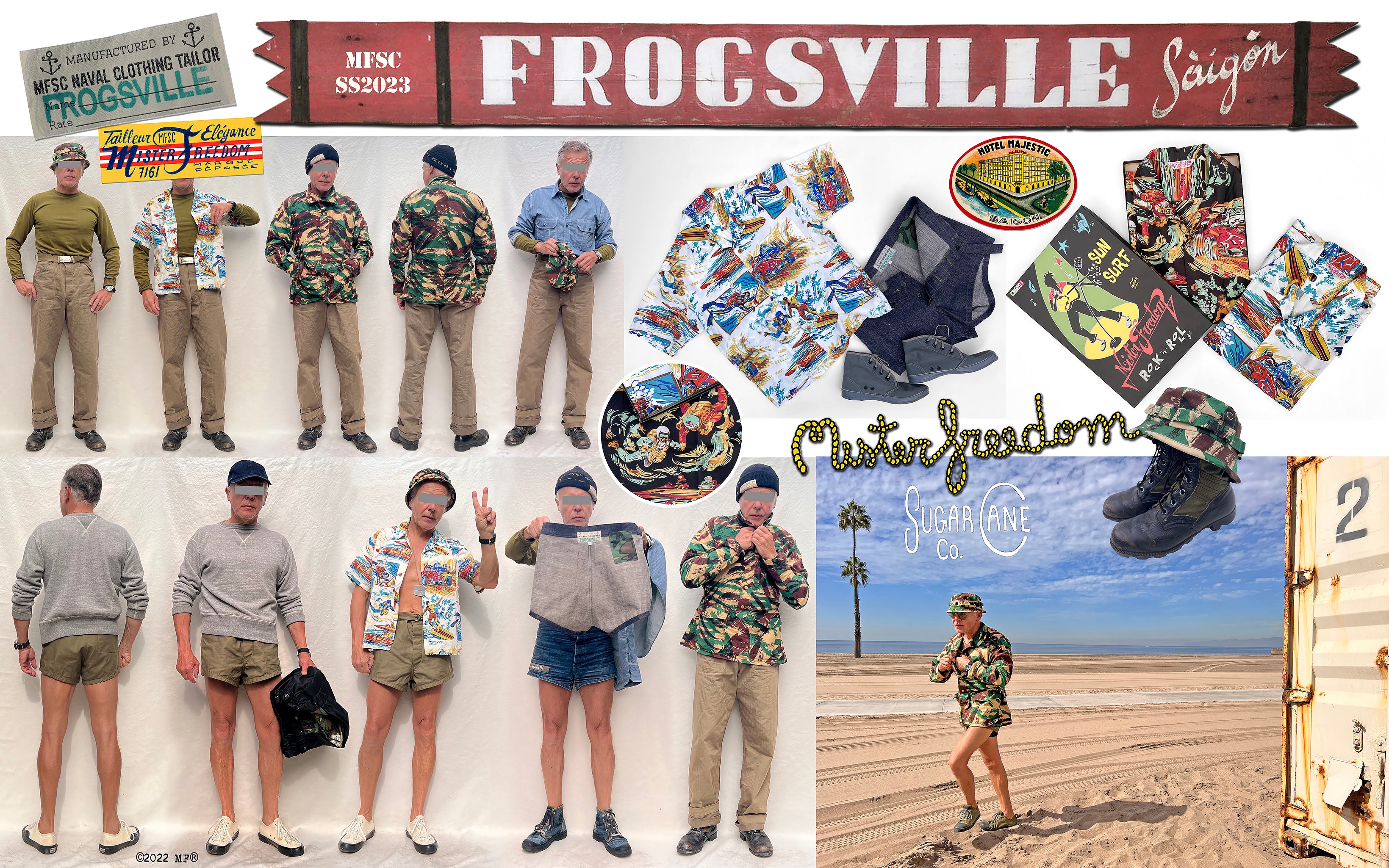 MISTER FREEDOM® X SUGAR CANE MSFC SS2023 LOOKBOOK PREVIEW – Mister