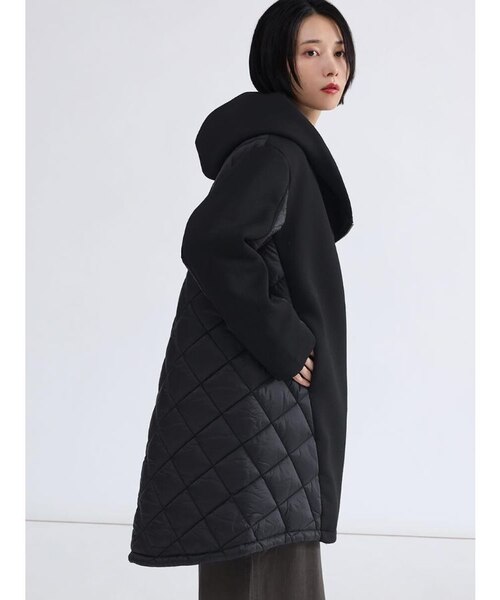 ファーフーデッドモッズロングアウター｜メドックの通販｜&mall