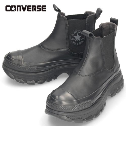 コンバース 厚底 スニーカー レディース レザー オールスター トレック