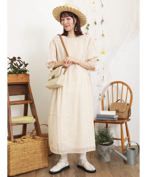 Sサイズ / WEB限定】レースパッチワークワンピース｜サマンサモスモス