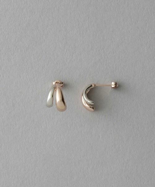 K18YG クレール トライアングルカット ピアス｜エテの通販｜&mall
