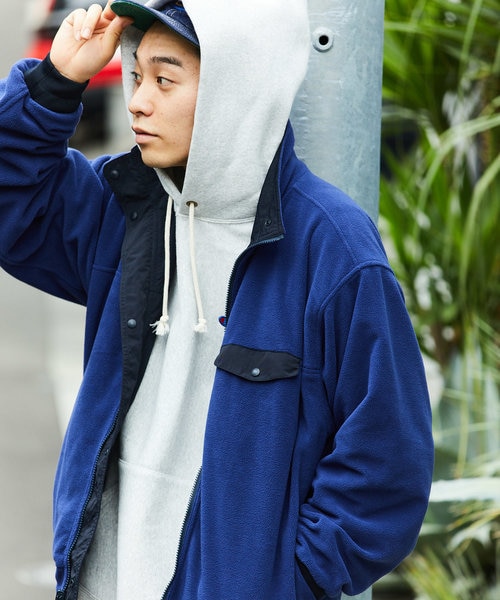 リバーシブル ナイロンフリースブルゾン｜フリークスストアの通販