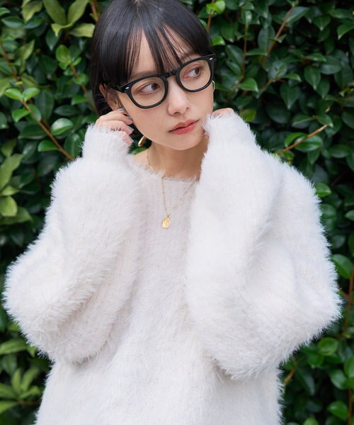 フェザーヤーン ニット プルオーバー/シャギーニット｜フリークス