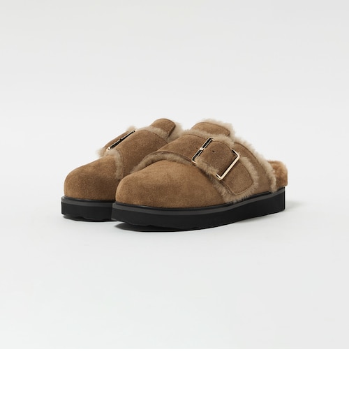 MOHI＞スエード ビッグベルト ボストンサンダル｜ビューティー