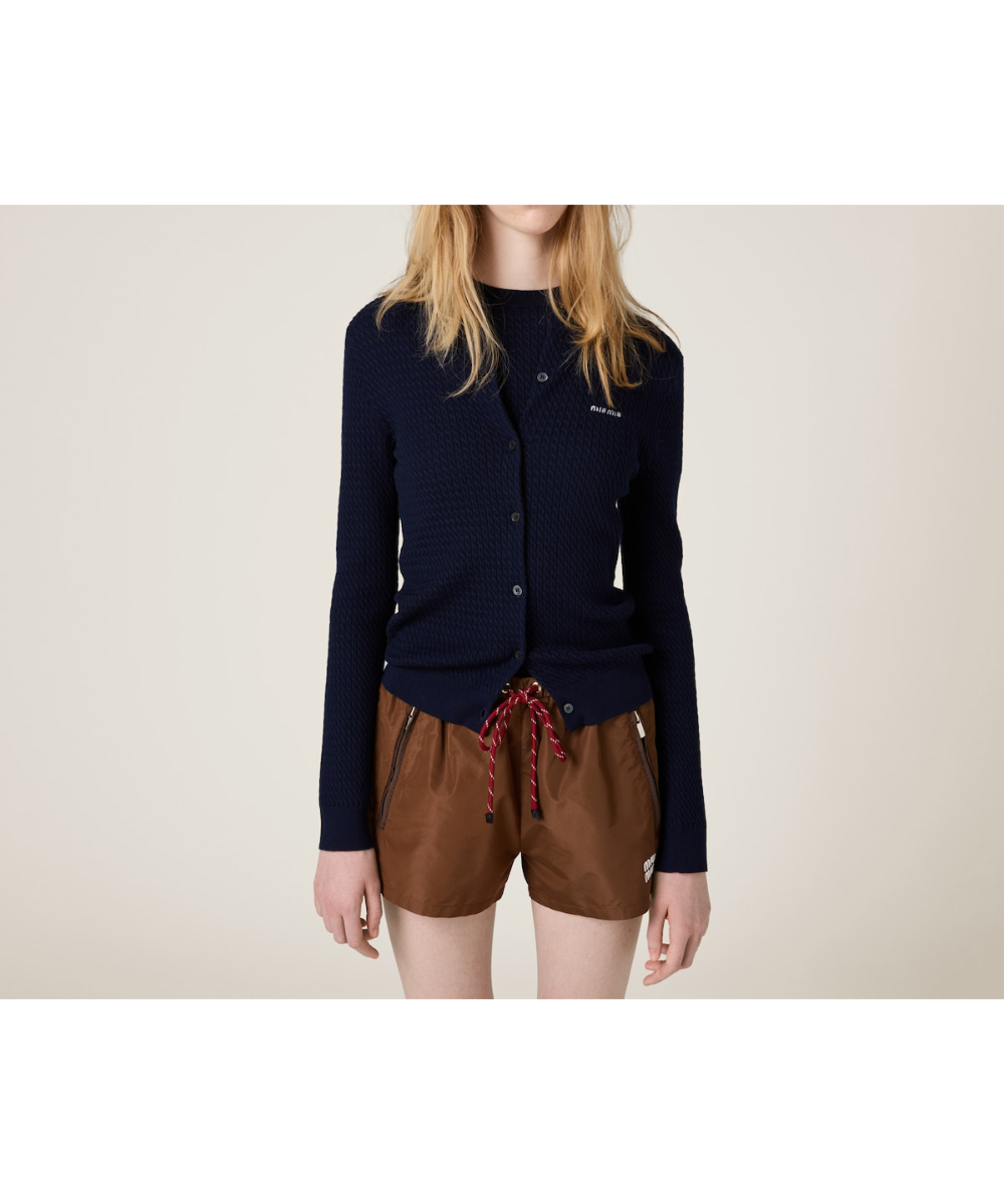 MIU MIU/ミュウミュウ通販 | ケーブル編み カシミヤxシルク