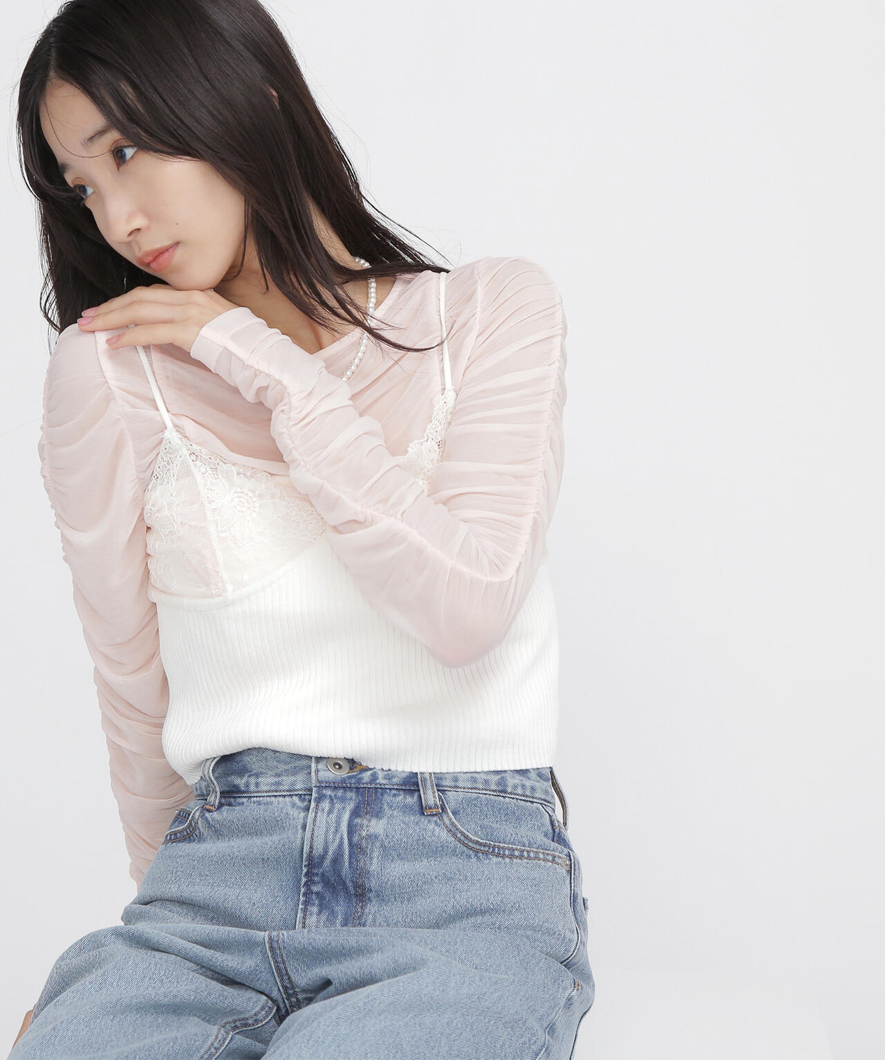 コンパクトレースニットキャミソール | NATURAL BEAUTY BASIC