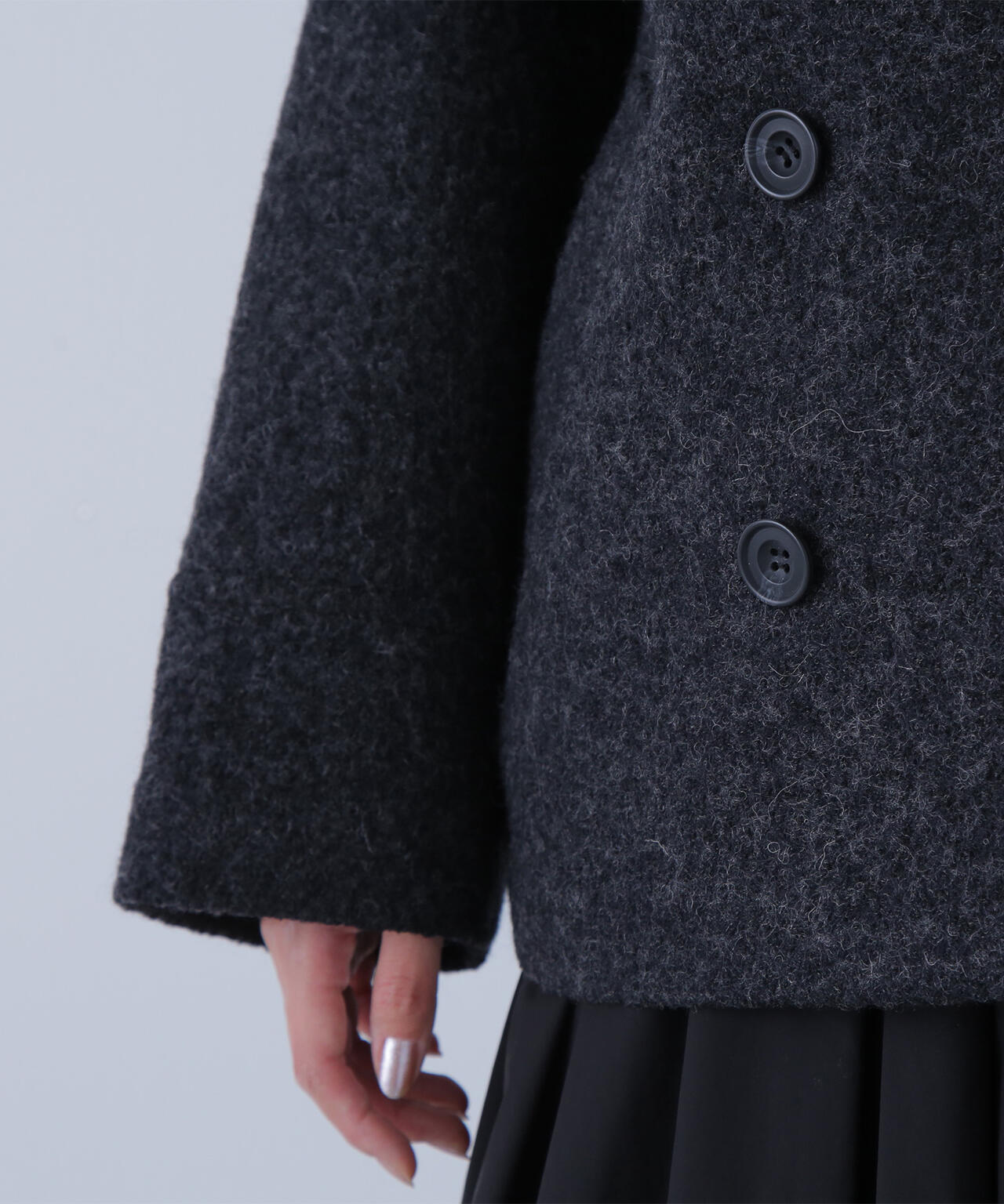 ウーリーフォルムハーフコート | NATURAL BEAUTY BASIC（ナチュラル