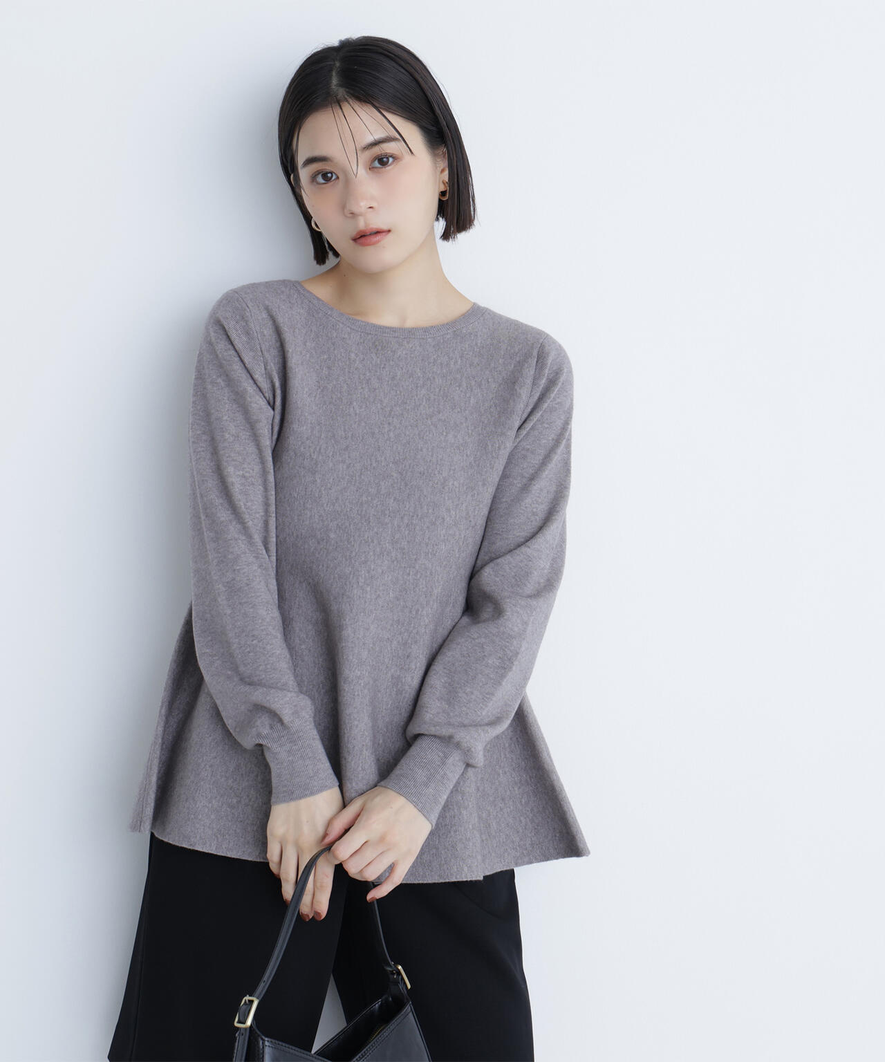 ペプラムチュニックニット | NATURAL BEAUTY BASIC（ナチュラル