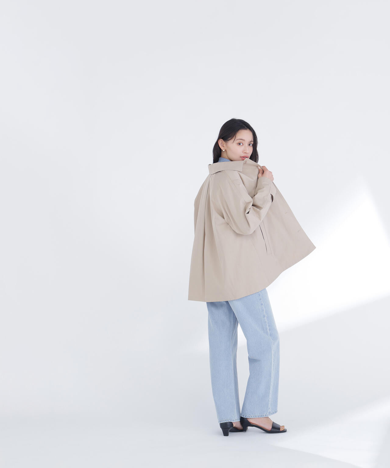 ステンカラーハーフコート | NATURAL BEAUTY BASIC（ナチュラル