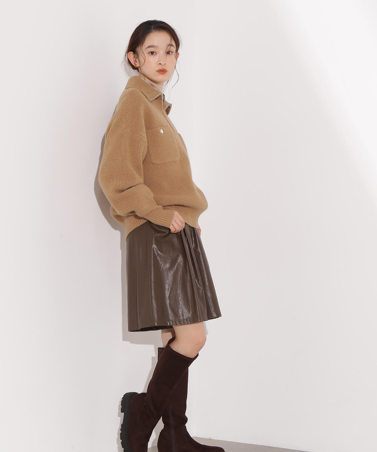 ハーフジップオーバーニット | N. Natural Beauty Basic*（エヌ