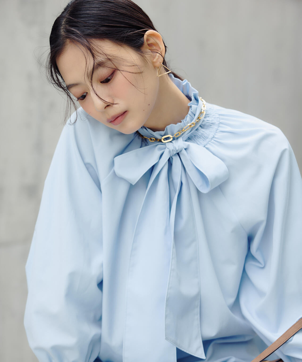 ハイネックリボンボウブラウス | NATURAL BEAUTY BASIC（ナチュラル