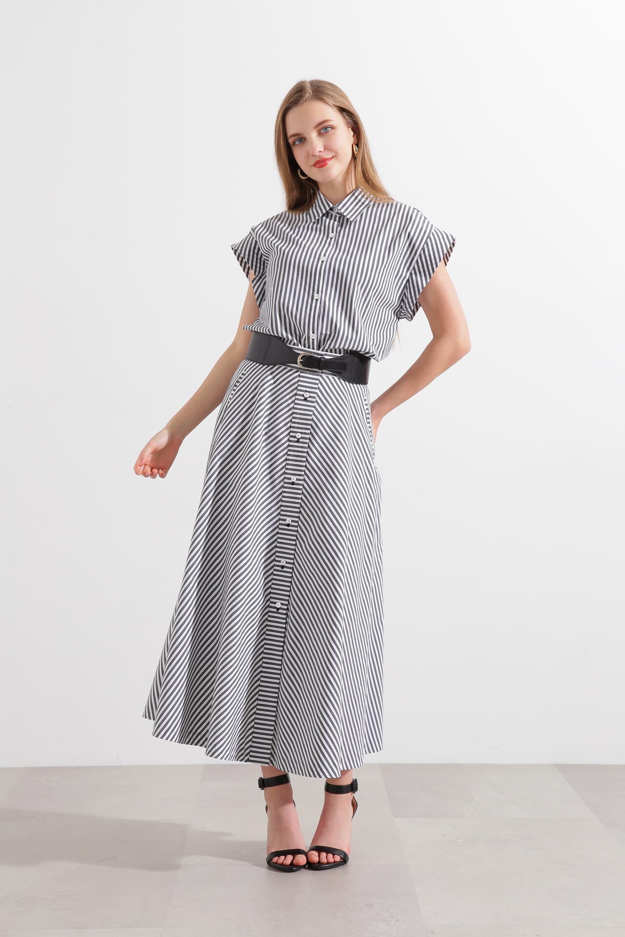 ストライプフレアスカート | PINKY&DIANNE（ピンキー&ダイアン