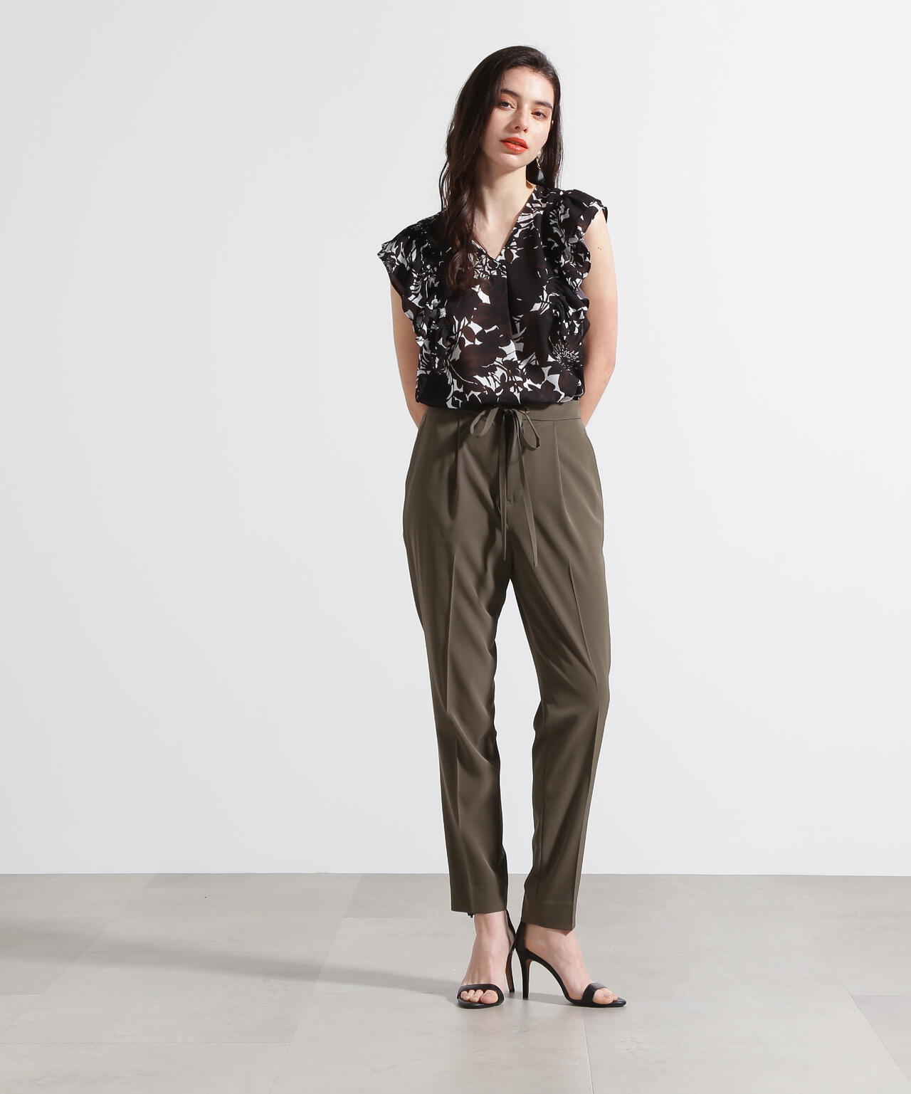 接触冷感]グラデーションフラワープリントブラウス | PINKY&DIANNE