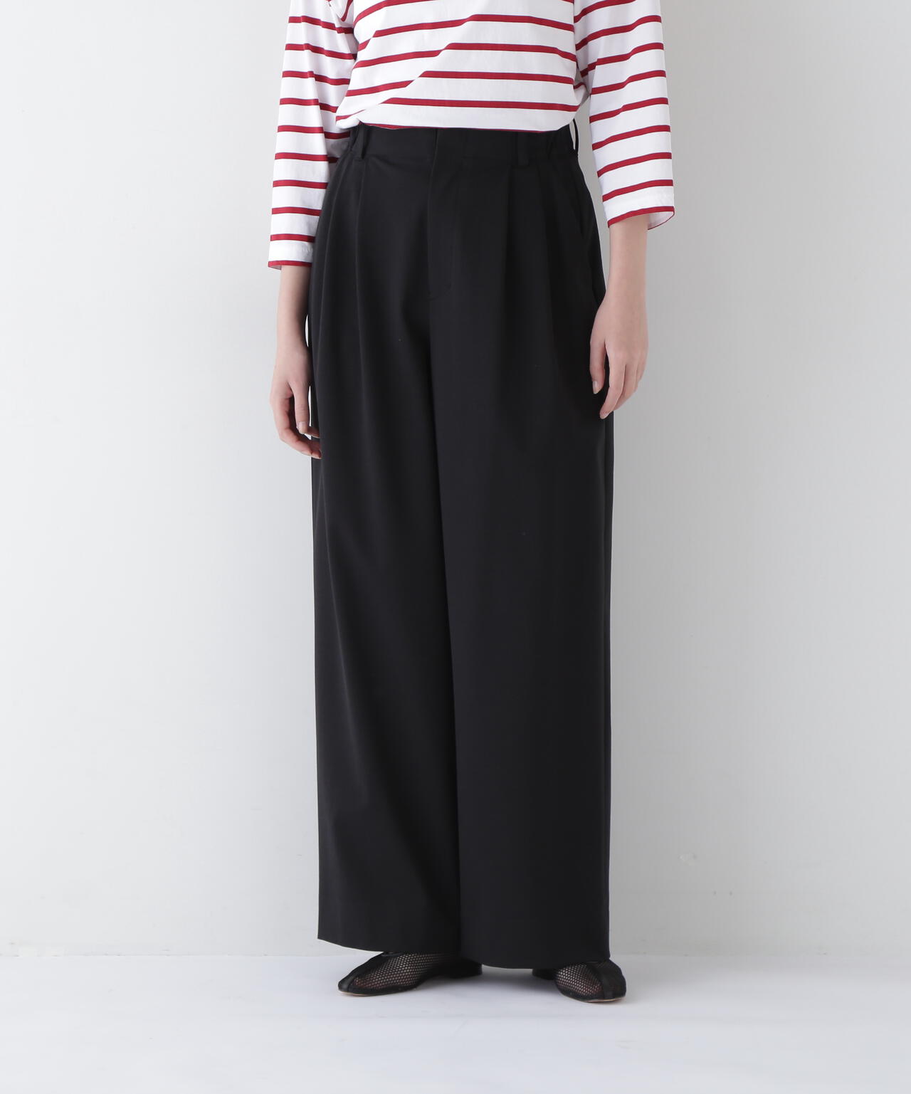 福田麻琴さんコラボ】コットンナイロンポンチSTタックパンツ | human