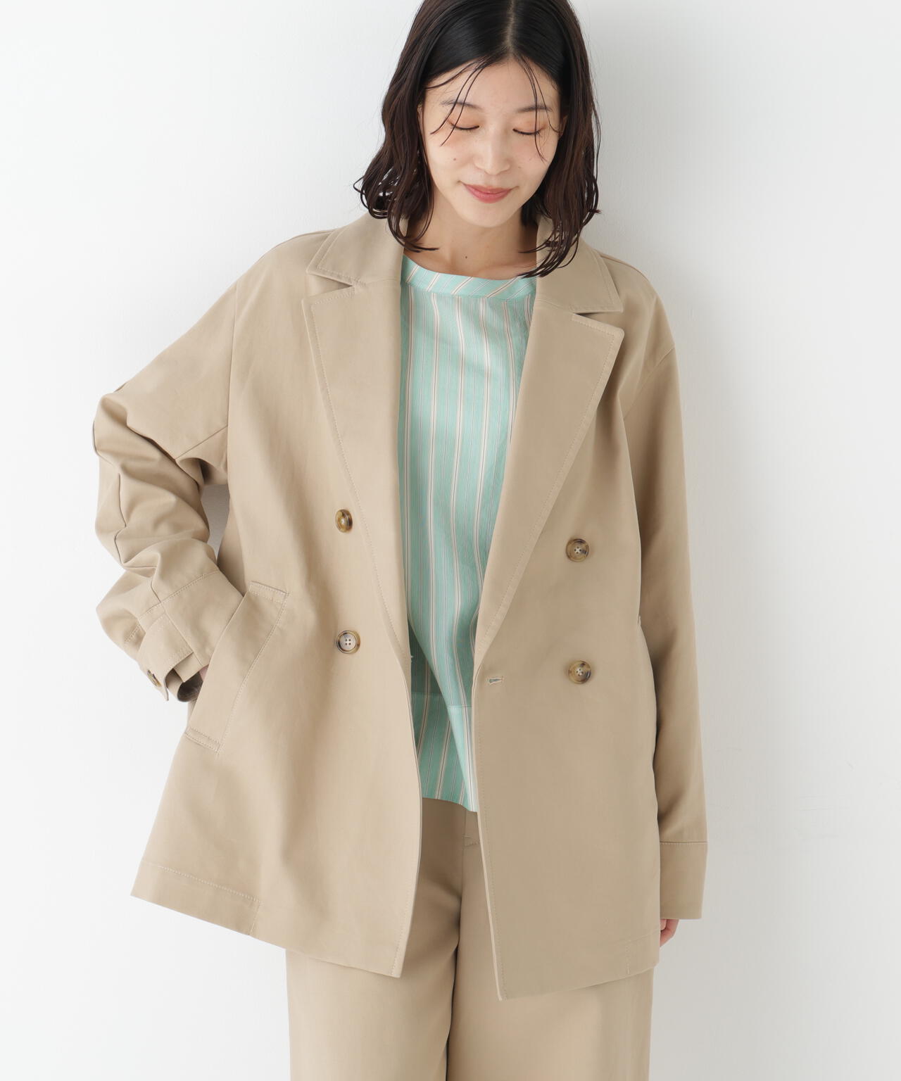 チノミディアム丈トレンチコート | human woman（ヒューマンウーマン