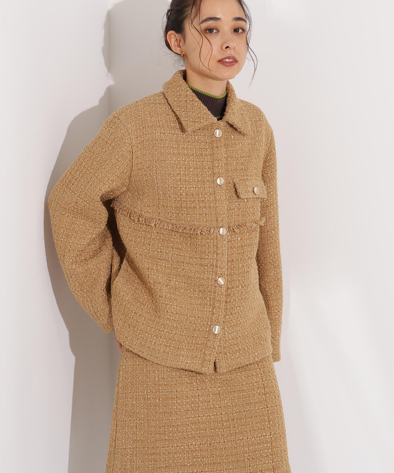 ツイード SETUP ブルゾン | N. Natural Beauty Basic*（エヌ