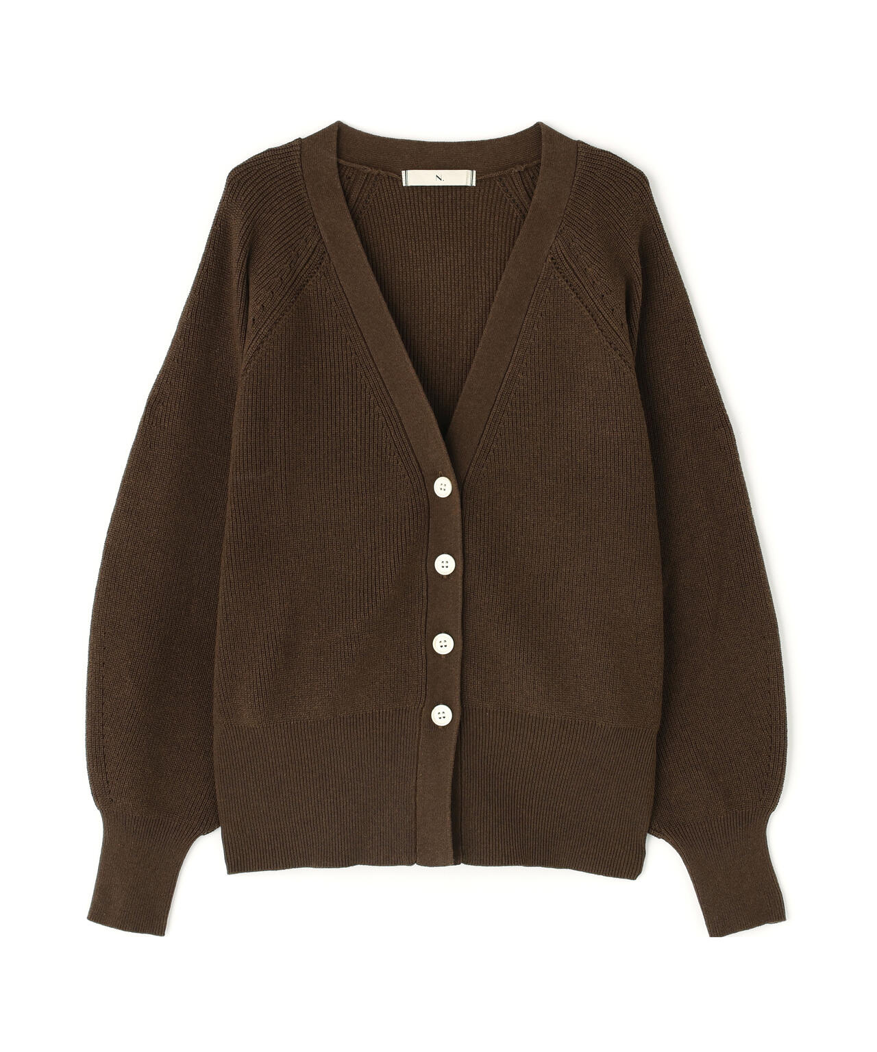 岸本セシルさん着用】Vネックフォルムカーディガン | N. Natural