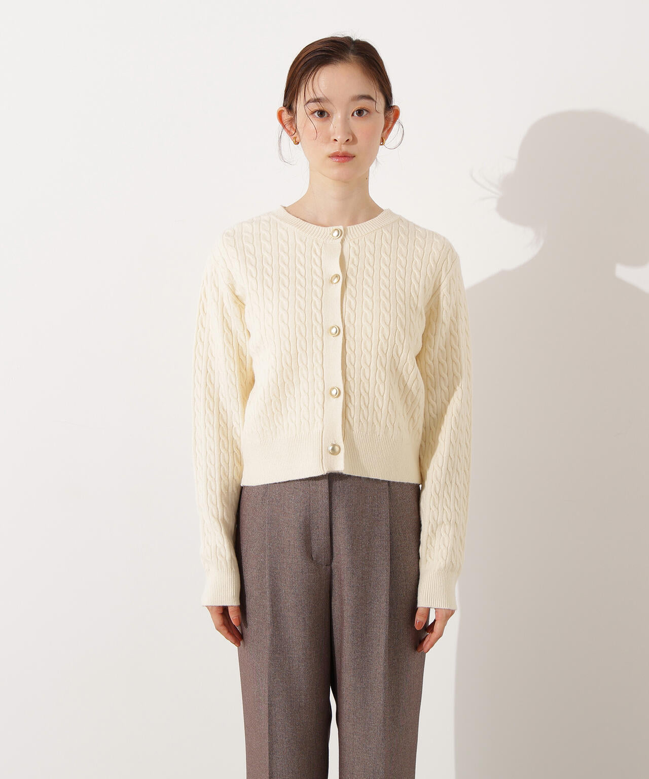 小室安未さん着用】メタルボタンケーブルアンサンブル | N. Natural