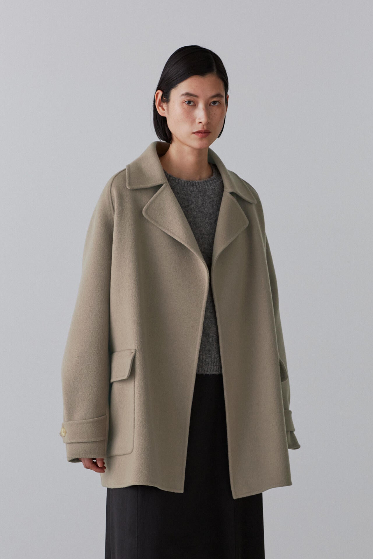 YLEVE / LAMBSWOOL DOUBLE CLOTH BEAVER SHORT CO | YLÈVE（イレーヴ