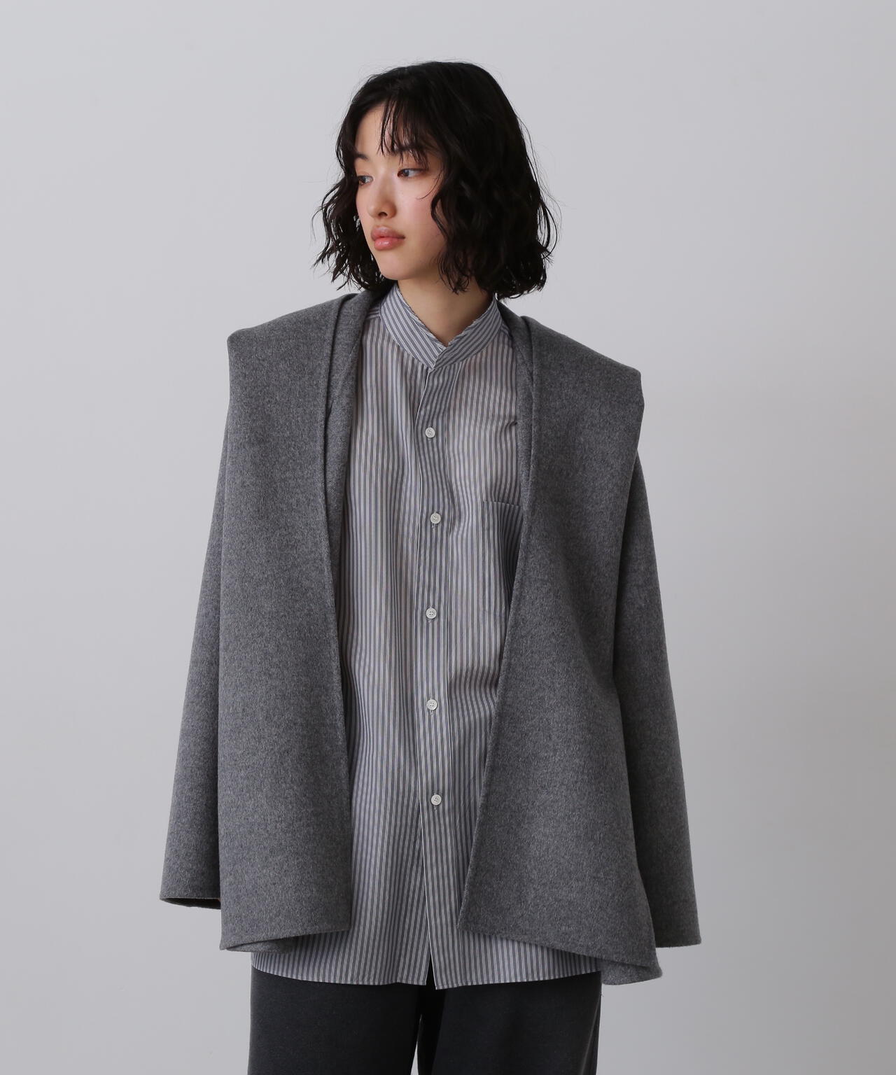 YLEVE / SUPER 100`S WOOL DOUBLE CLOTH HOODED COAT | YLÈVE