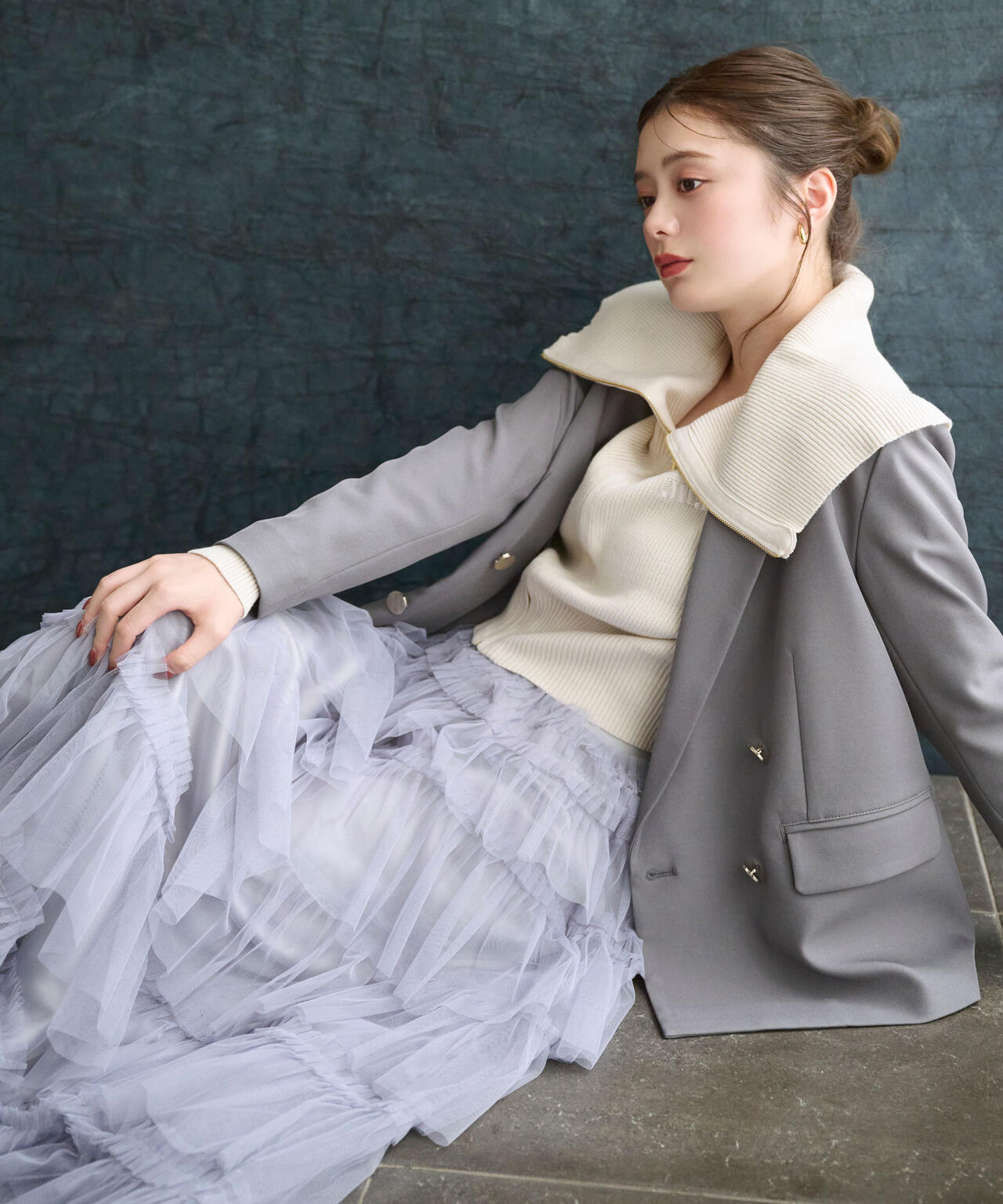 ビッグカラージップニット | JILL by JILL STUART（ジル バイ ジル