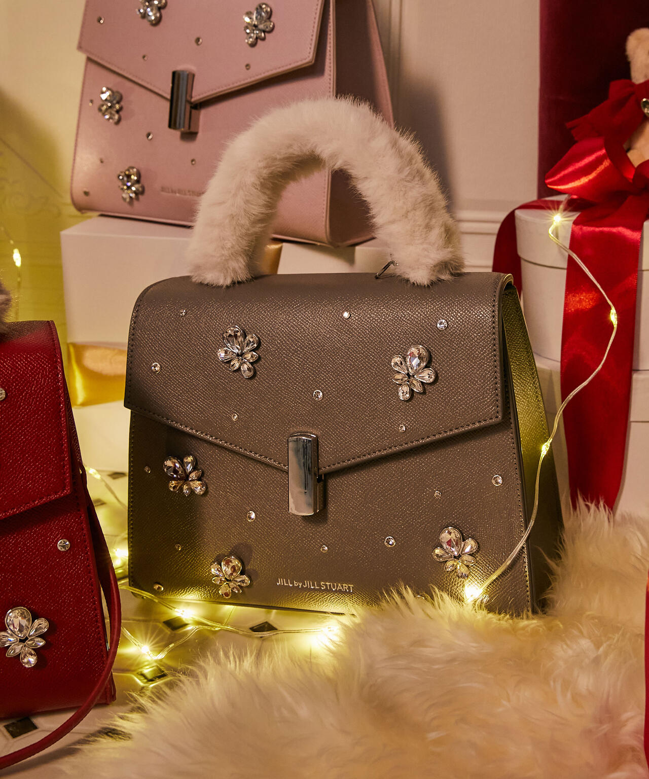 ランダムビジューファーハンドルバッグ | JILL by JILL STUART（ジル