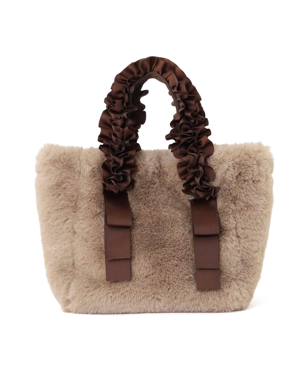 フリルハンドルフェイクファートートバッグ | PROPORTION BODY