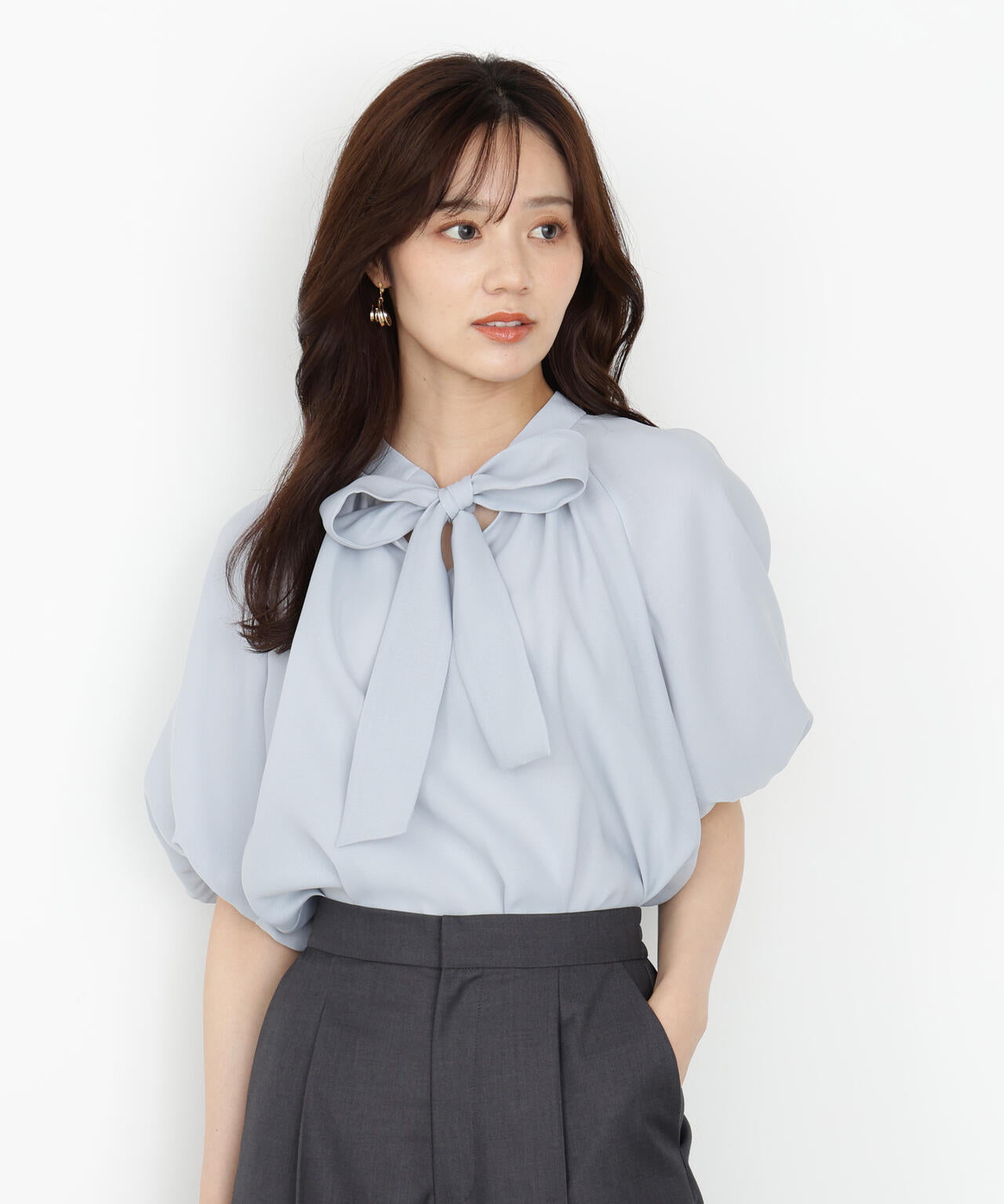 バルーンスリーブリボンブラウス | PROPORTION BODY DRESSING
