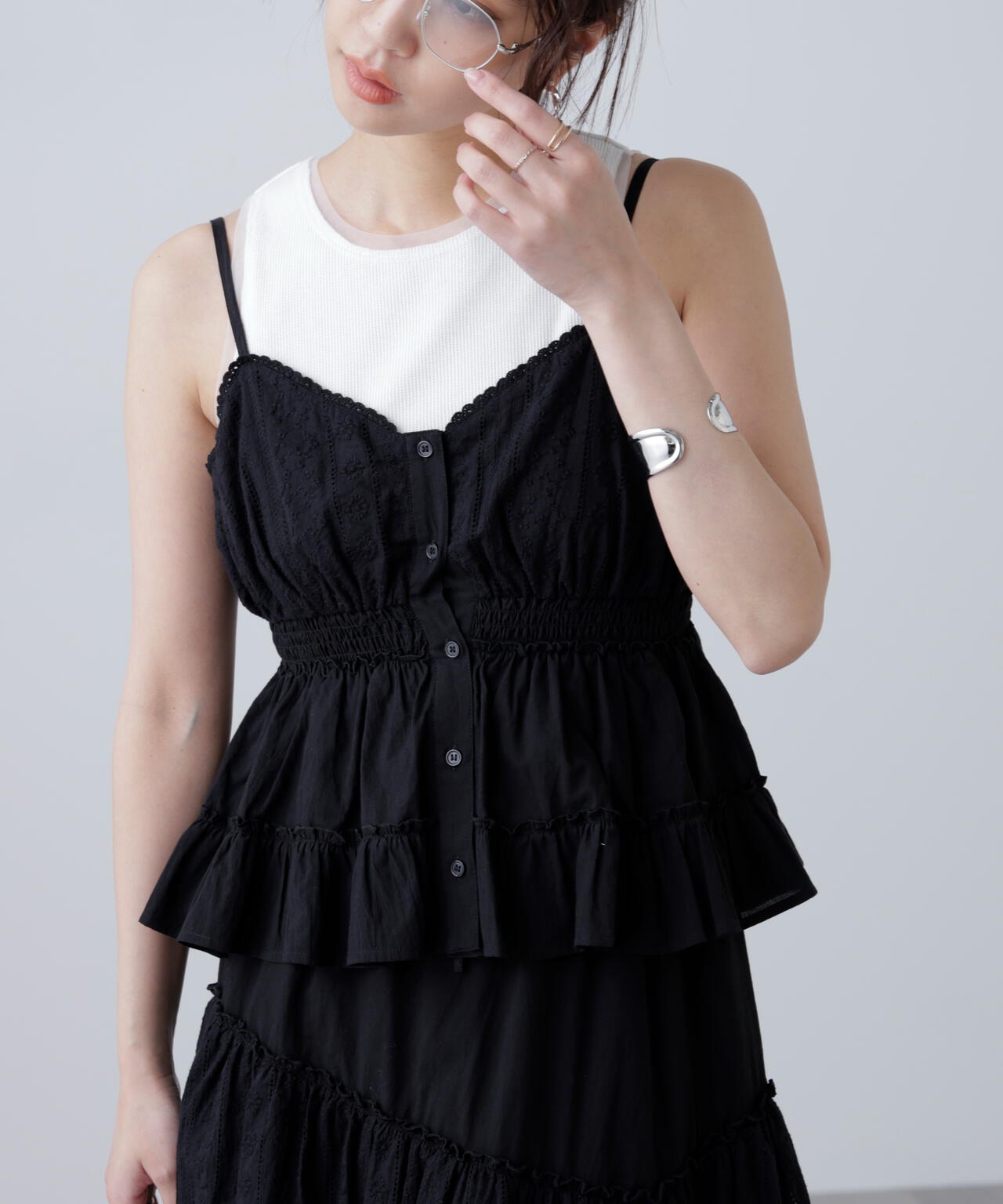 レーストリムコットンキャミソール | FREE'S MART（フリーズマート