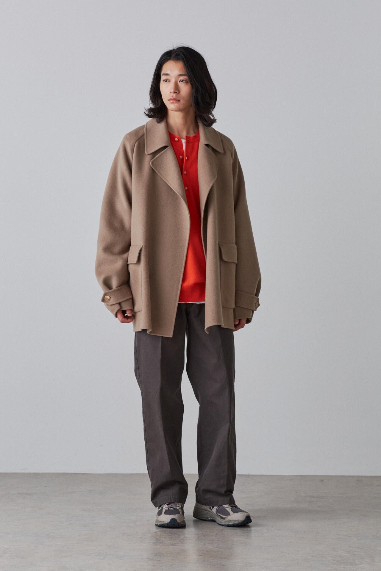 YLEVE / LAMBSWOOL DOUBLE CLOTH BEAVER SHORT CO | YLÈVE（イレーヴ