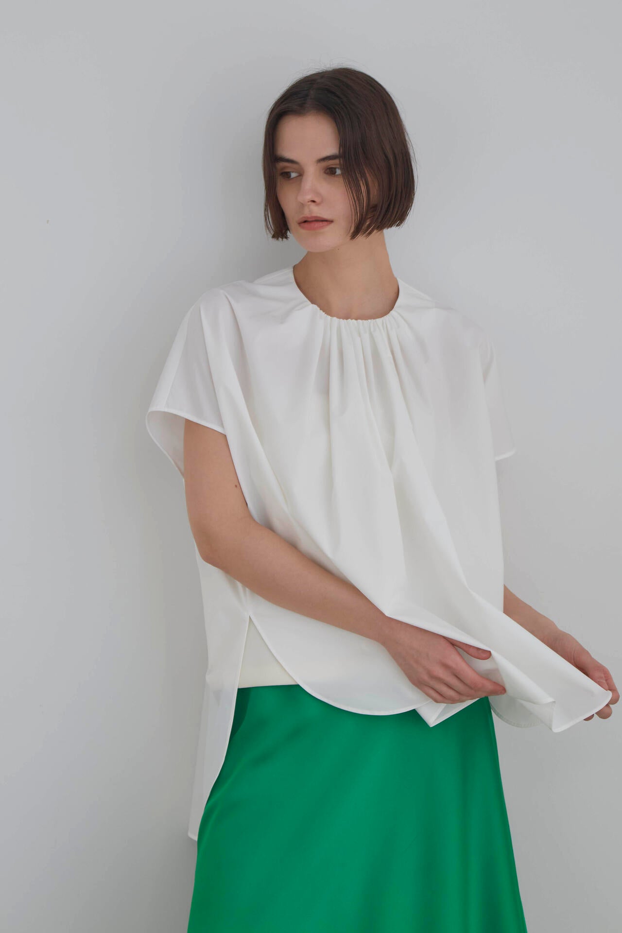 SOLOTEX ブロードギャザーブラウス | LE PHIL（ル フィル） ｜【公式