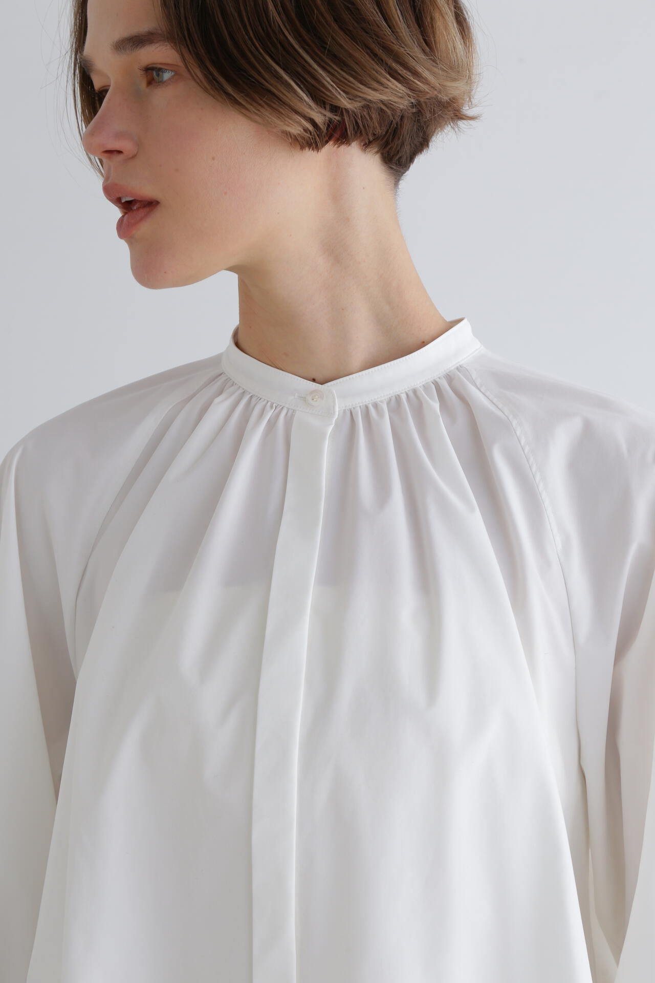 SOLOTEXブロードノーカラーシャツ | LE PHIL（ル フィル） ｜【公式