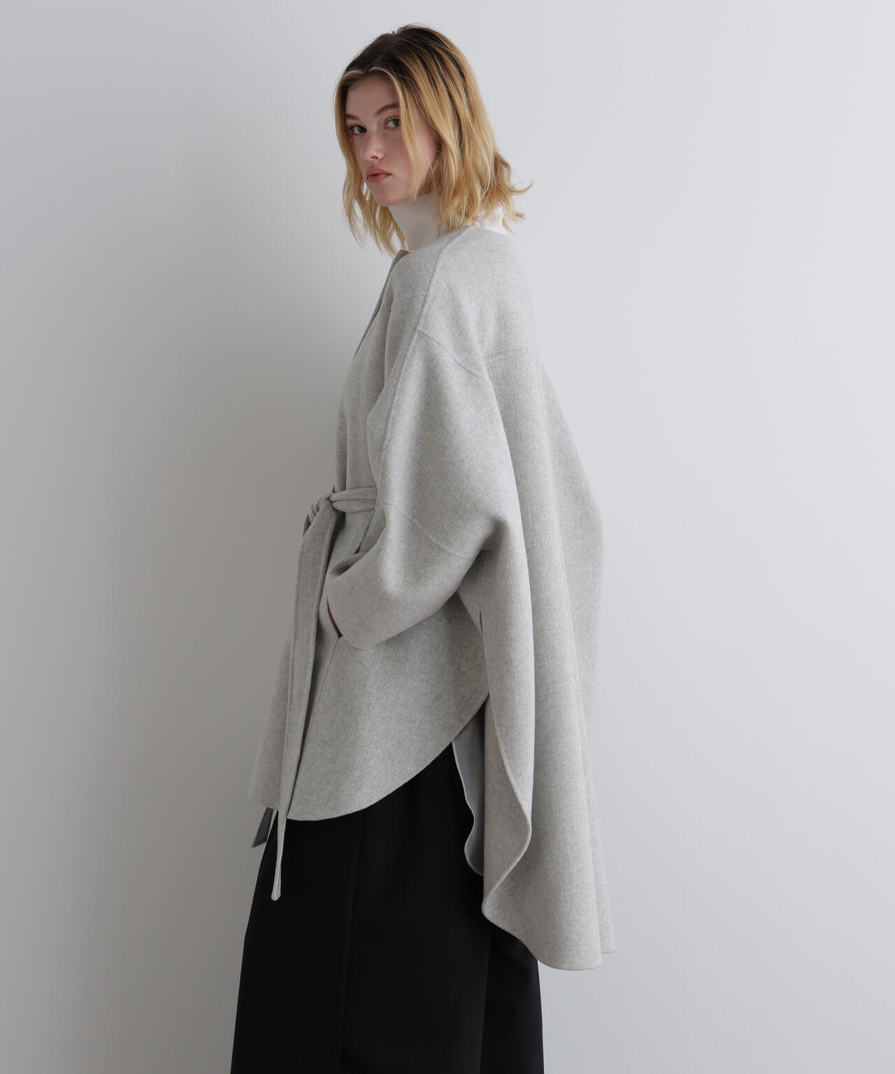 ソフトウールリバーポンチョコート | LE PHIL（ル フィル） ｜【公式