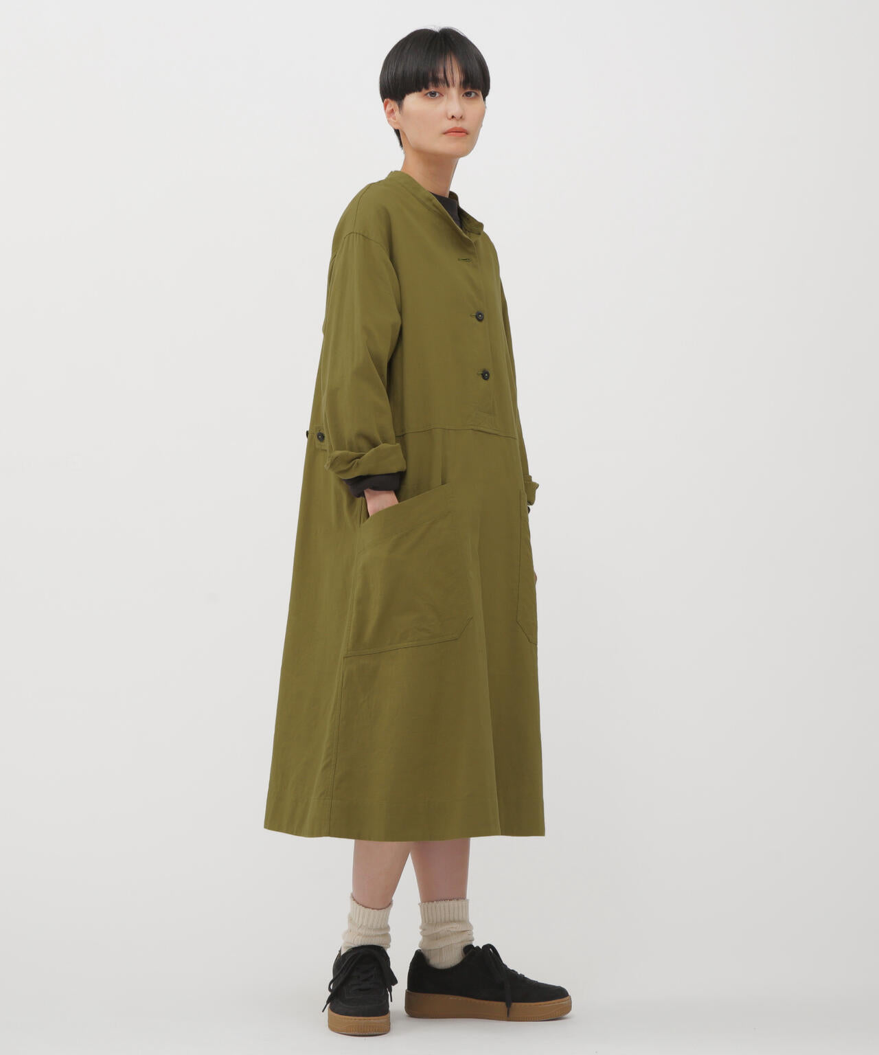 FINE COTTON WOOL TWILL DRESS | MARGARET HOWELL（マーガレット