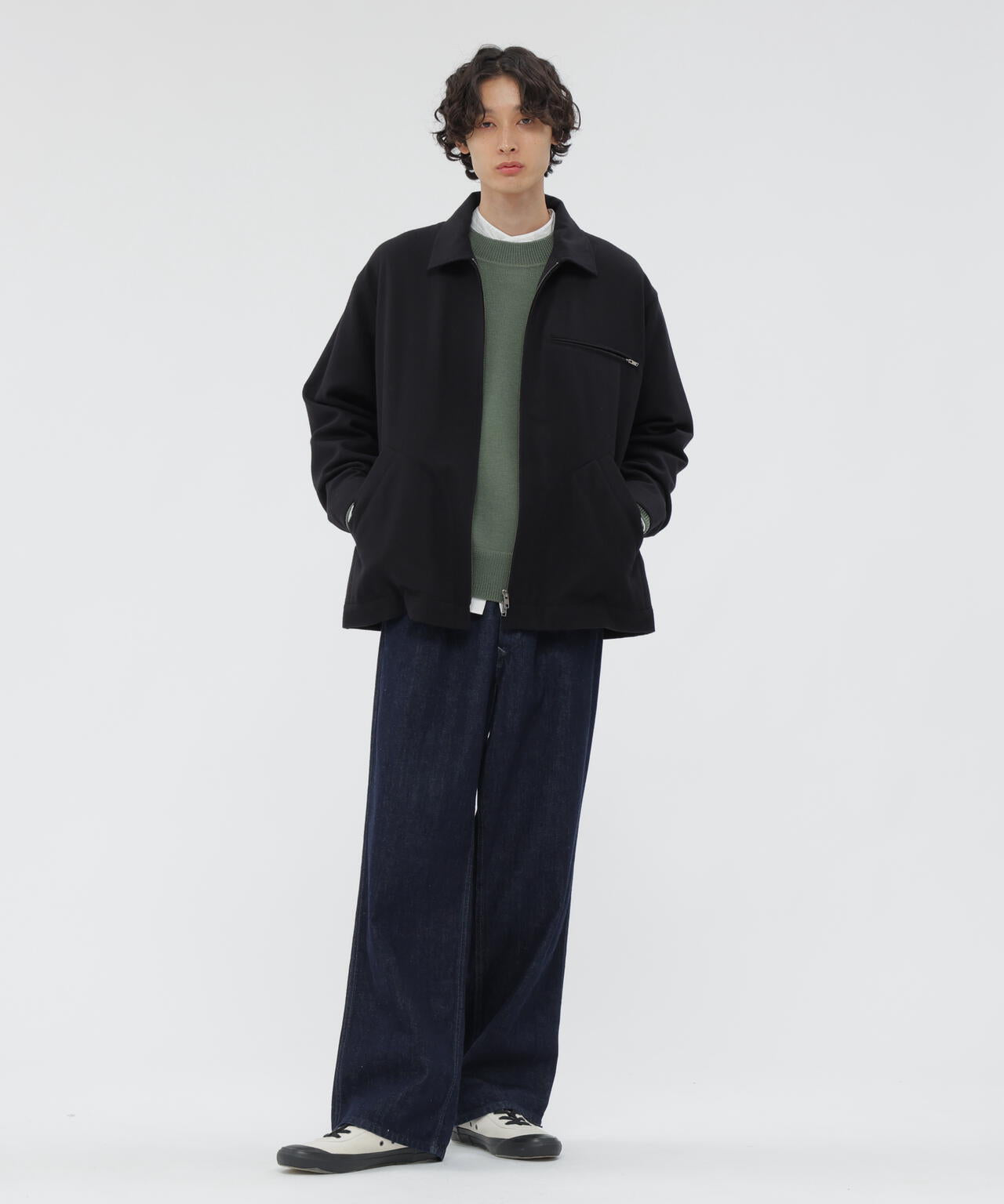 FELTED WOOL SHIRTING BLOUSON | MARGARET HOWELL（マーガレット