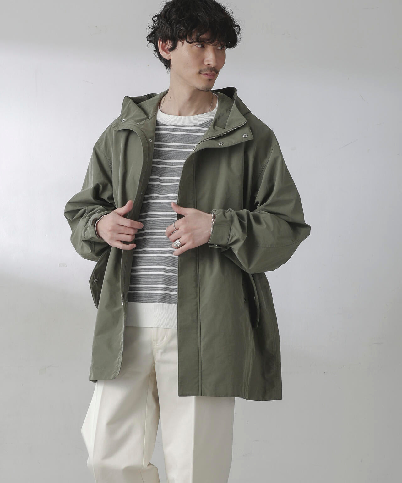 スプリットヤーンタフタショートモッズコート | NANO universe（ナノ