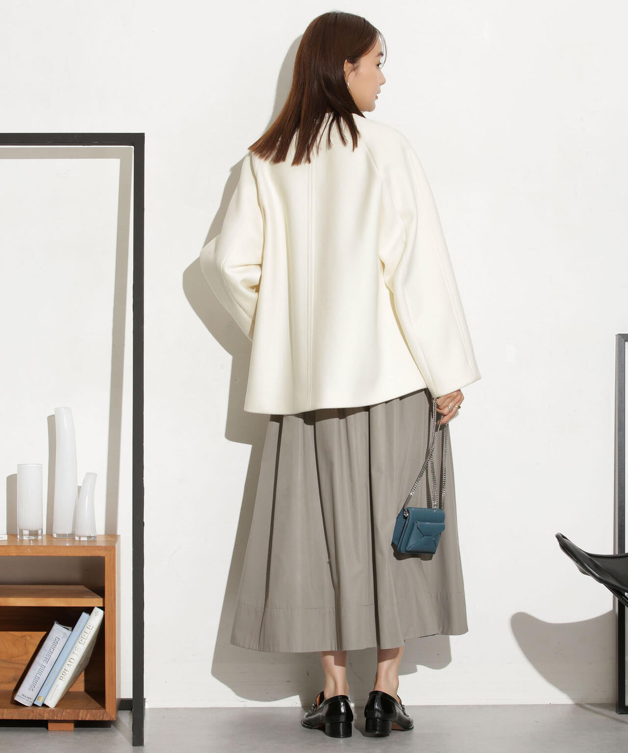 ハミルトンラムズウールノーカラーショートコート | NANO universe