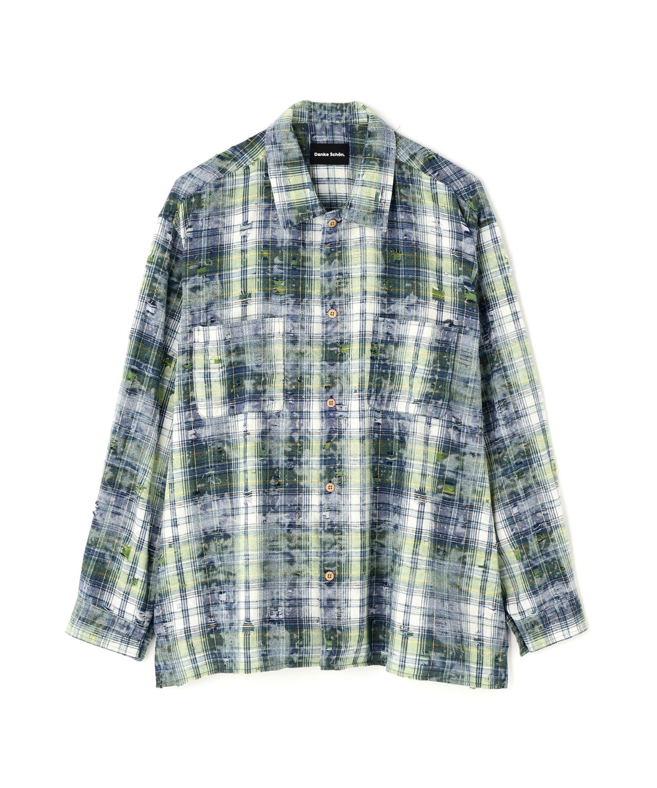 WEB&DEPOT限定】DankeSchon/ダンケシェーン/DAMAGE WORK SHIRTS