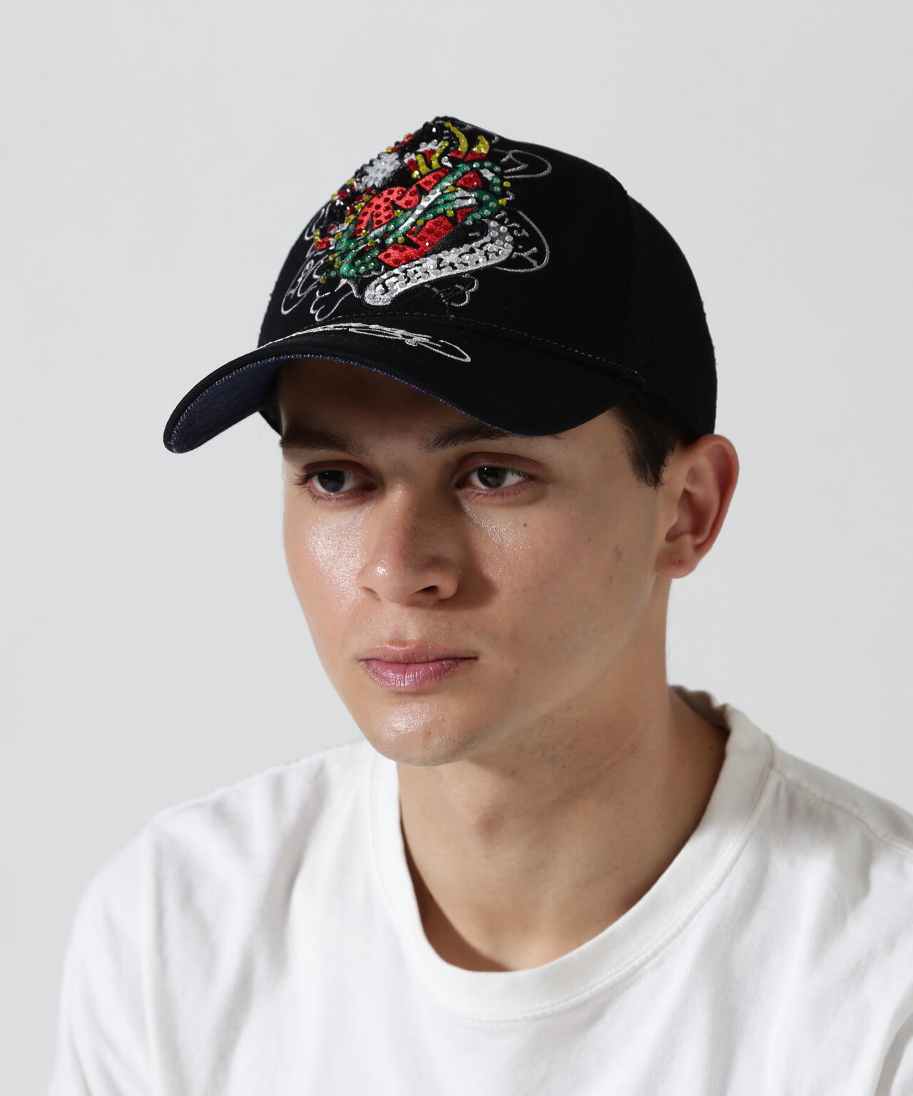 Ed Hardy/エド ハーディー/ED HARDY HEART R-STONE CAP | ROYAL FLASH