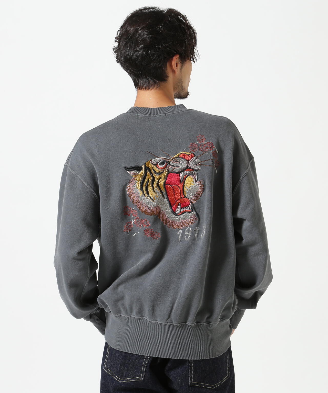 SOUVENIR CREW SWEAT/スーベニア クルースウエット 顔虎 | Schott