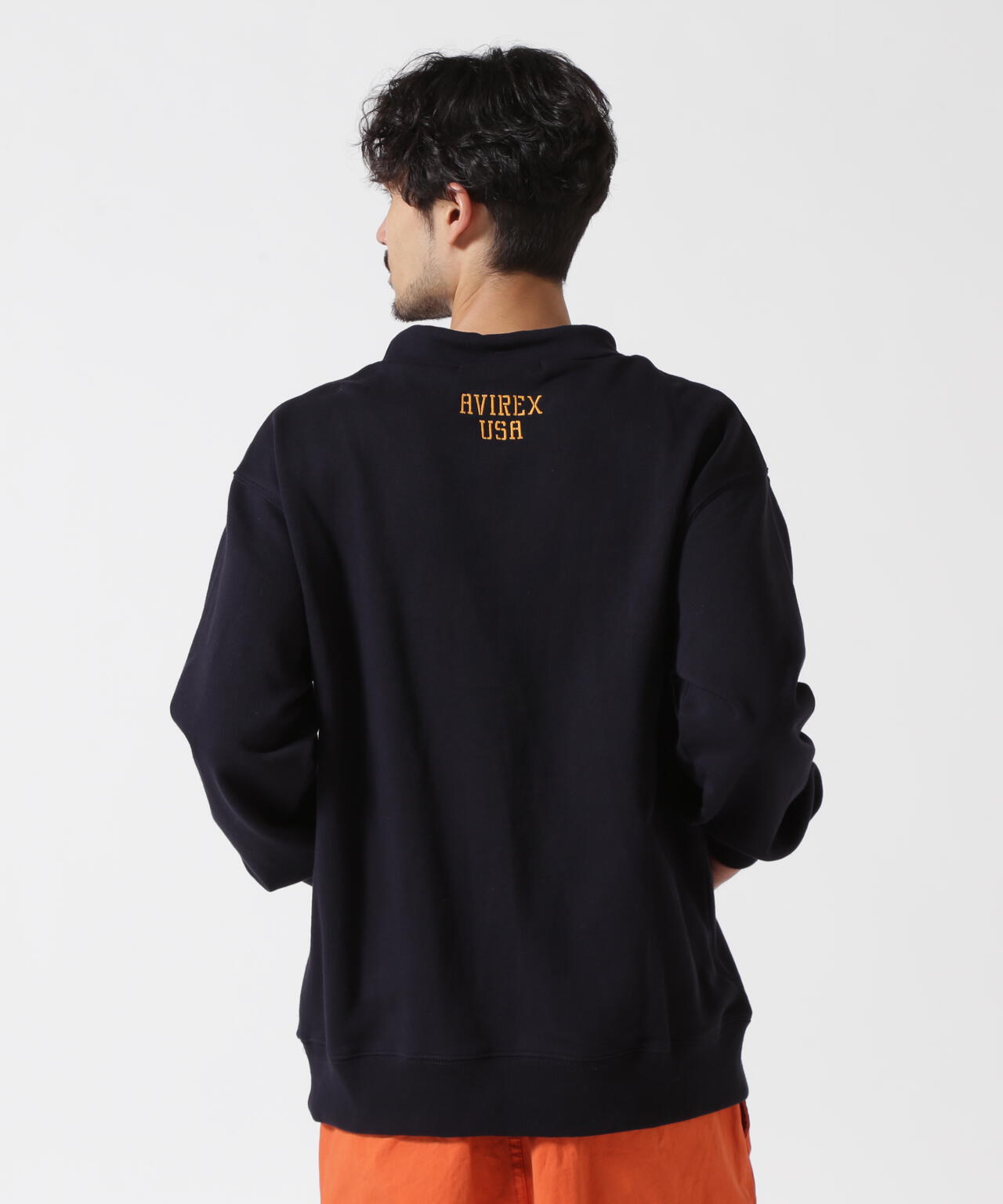 直営店限定》US.NAVY MOCK NECK SWEAT / モックネックスウェット